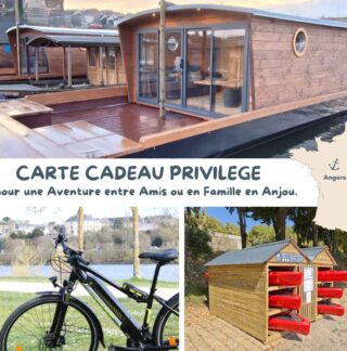 Carte cadeau privilège – L&rsquo;Évasion au Cœur de l&rsquo;Anjou (avec 1 ou 2 activités)